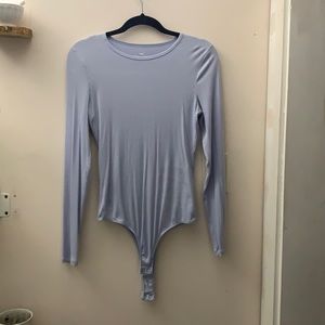 Large, long sleeve, Hollister bodysuit, lilac